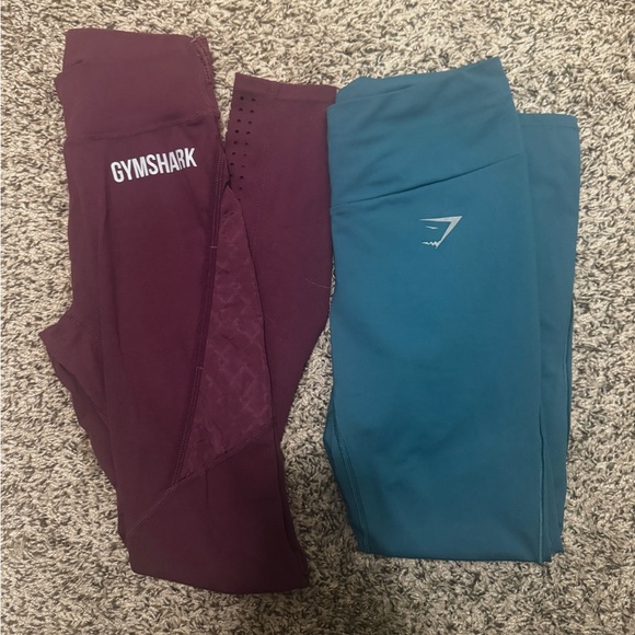 Gymshark Pants - Gymshark Leggings Bundle - Plum and Teal Size S